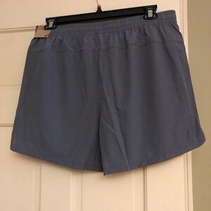 Gray training  Shorts 5 inch inseam reflective new w tags  size XL